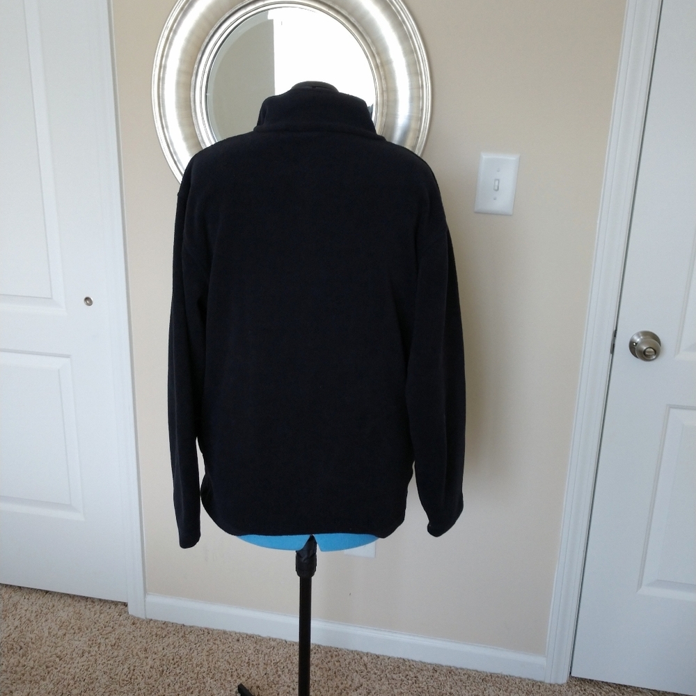 Ariat Black Fleece Jacket Size L Half zip - Picture 2 of 7